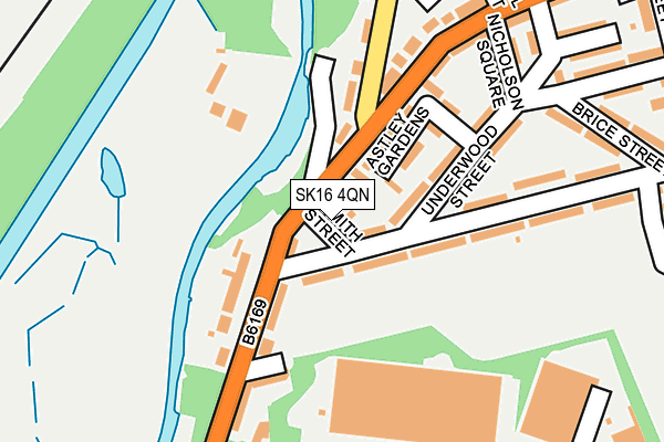 SK16 4QN map - OS OpenMap – Local (Ordnance Survey)