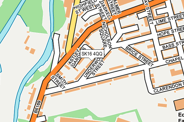 SK16 4QQ map - OS OpenMap – Local (Ordnance Survey)