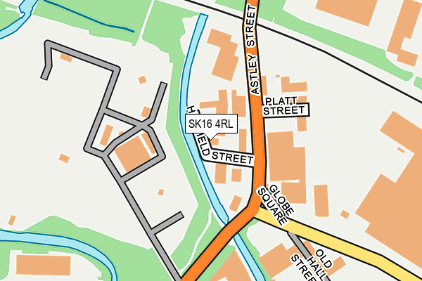 SK16 4RL map - OS OpenMap – Local (Ordnance Survey)
