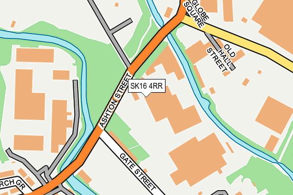SK16 4RR map - OS OpenMap – Local (Ordnance Survey)