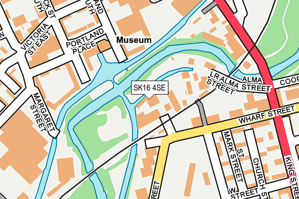 SK16 4SE map - OS OpenMap – Local (Ordnance Survey)