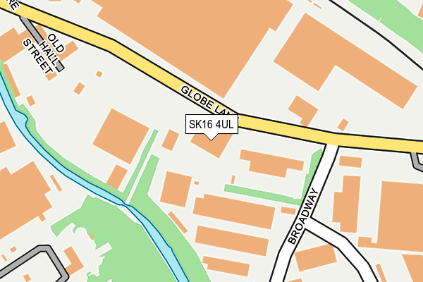 SK16 4UL map - OS OpenMap – Local (Ordnance Survey)