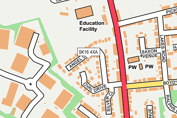 Map of BROADACRES HOMES LIMITED at local scale