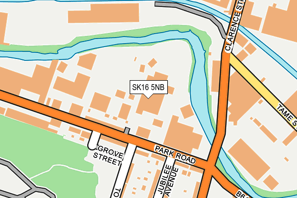 SK16 5NB map - OS OpenMap – Local (Ordnance Survey)