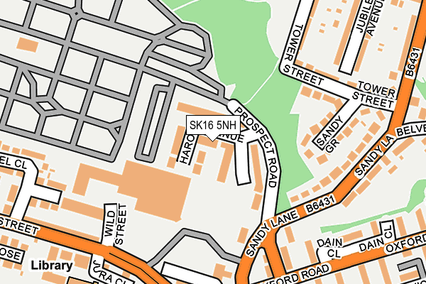 SK16 5NH map - OS OpenMap – Local (Ordnance Survey)