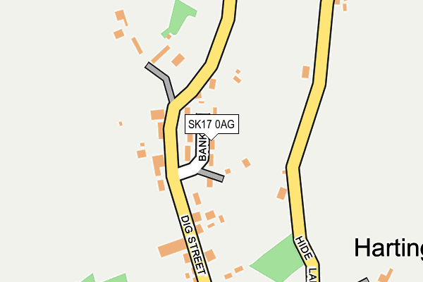 SK17 0AG map - OS OpenMap – Local (Ordnance Survey)