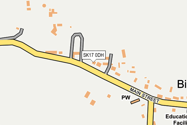 SK17 0DH map - OS OpenMap – Local (Ordnance Survey)