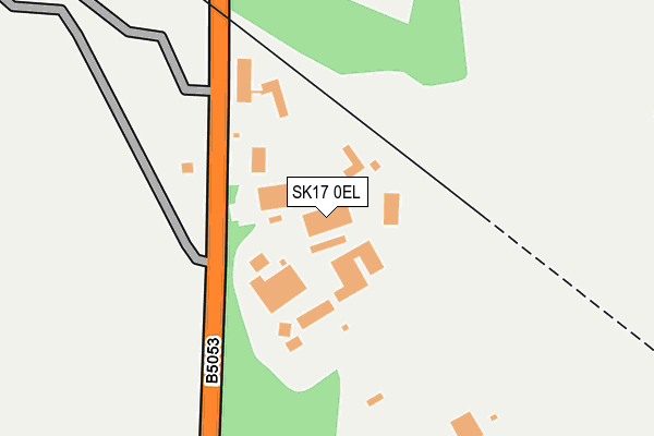 SK17 0EL map - OS OpenMap – Local (Ordnance Survey)