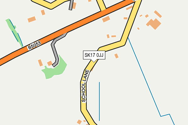 SK17 0JJ map - OS OpenMap – Local (Ordnance Survey)