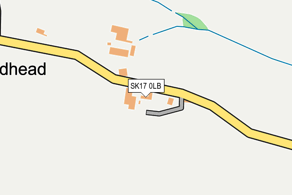 SK17 0LB map - OS OpenMap – Local (Ordnance Survey)
