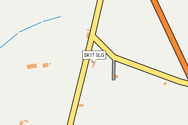 SK17 0LG map - OS OpenMap – Local (Ordnance Survey)