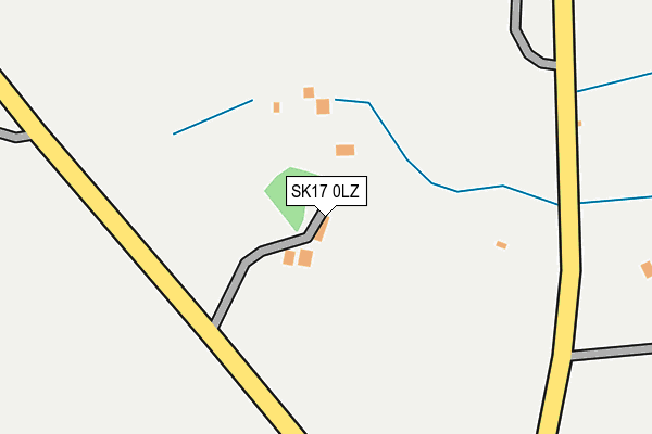 SK17 0LZ map - OS OpenMap – Local (Ordnance Survey)