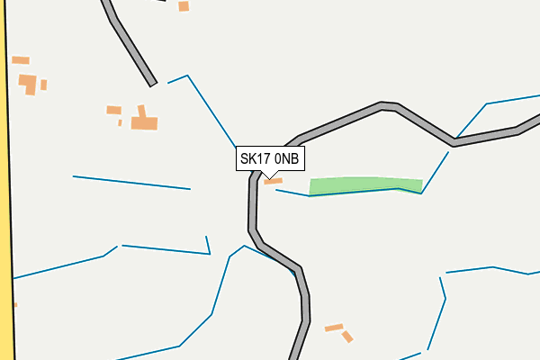 SK17 0NB map - OS OpenMap – Local (Ordnance Survey)