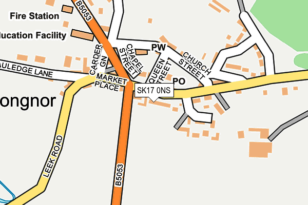 SK17 0NS map - OS OpenMap – Local (Ordnance Survey)