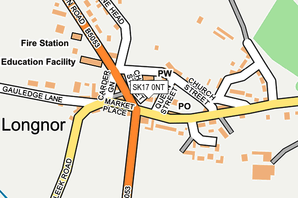 SK17 0NT map - OS OpenMap – Local (Ordnance Survey)