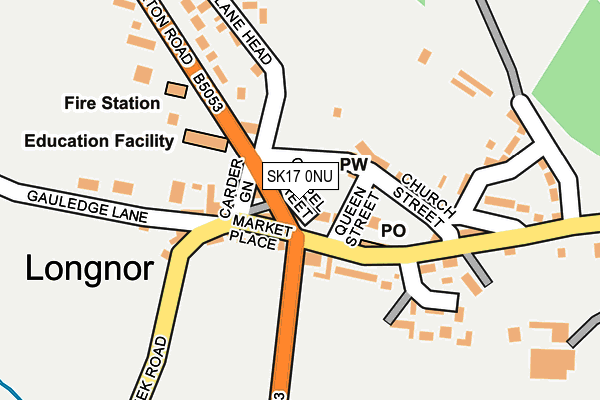 SK17 0NU map - OS OpenMap – Local (Ordnance Survey)