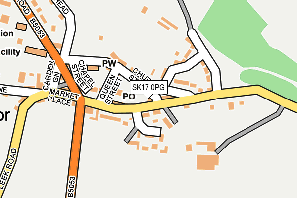 SK17 0PG map - OS OpenMap – Local (Ordnance Survey)
