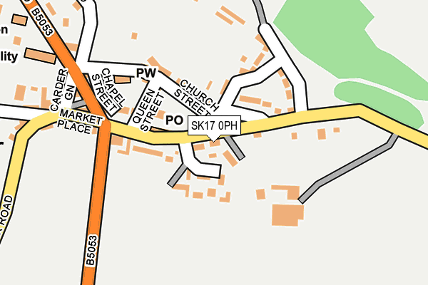 SK17 0PH map - OS OpenMap – Local (Ordnance Survey)