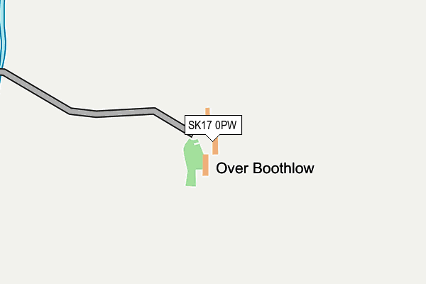 SK17 0PW map - OS OpenMap – Local (Ordnance Survey)