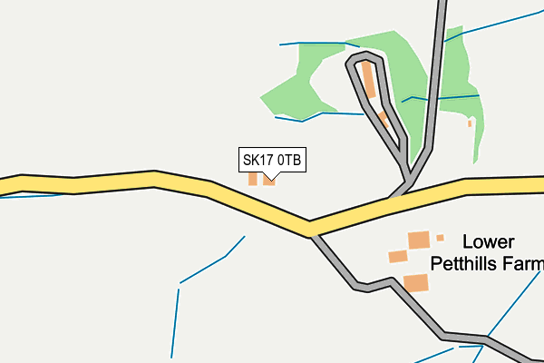 SK17 0TB map - OS OpenMap – Local (Ordnance Survey)