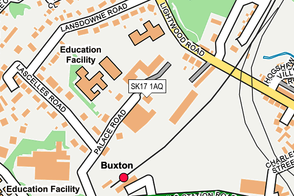 SK17 1AQ map - OS OpenMap – Local (Ordnance Survey)