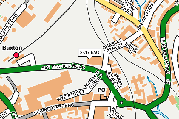 SK17 6AQ map - OS OpenMap – Local (Ordnance Survey)