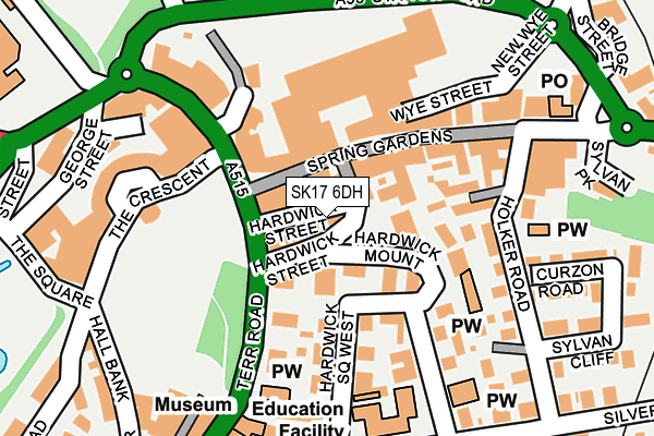 Map of WHALEY BRIDGE CAR WASH SERVICES LIMITED at local scale