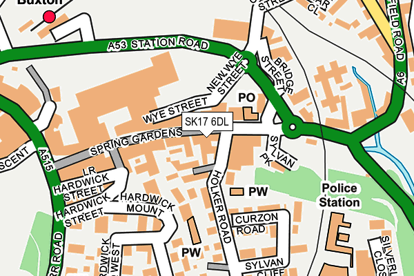 SK17 6DL map - OS OpenMap – Local (Ordnance Survey)