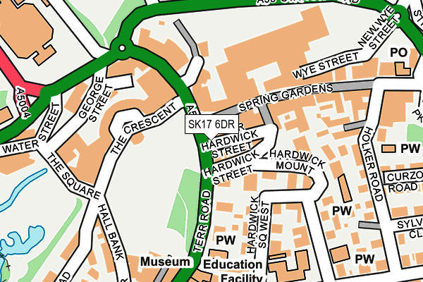 SK17 6DR map - OS OpenMap – Local (Ordnance Survey)