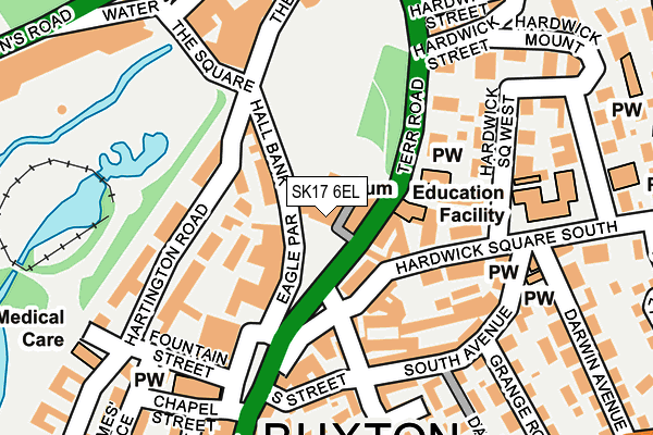 SK17 6EL map - OS OpenMap – Local (Ordnance Survey)
