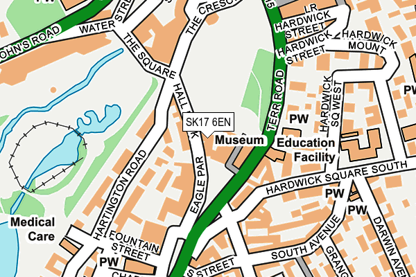 SK17 6EN map - OS OpenMap – Local (Ordnance Survey)
