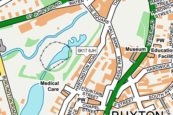 SK17 6JH map - OS OpenMap – Local (Ordnance Survey)