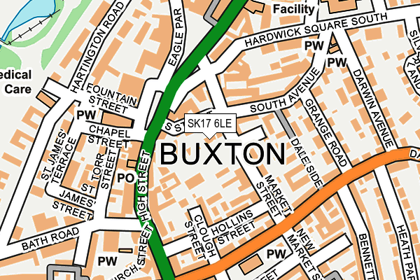 SK17 6LE map - OS OpenMap – Local (Ordnance Survey)