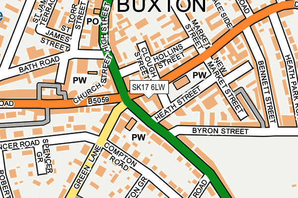 Map of DALE ROAD (BUXTON) MANAGEMENT COMPANY LIMITED at local scale