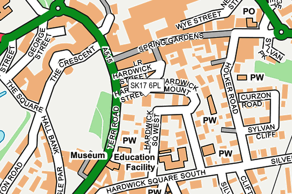 SK17 6PL map - OS OpenMap – Local (Ordnance Survey)