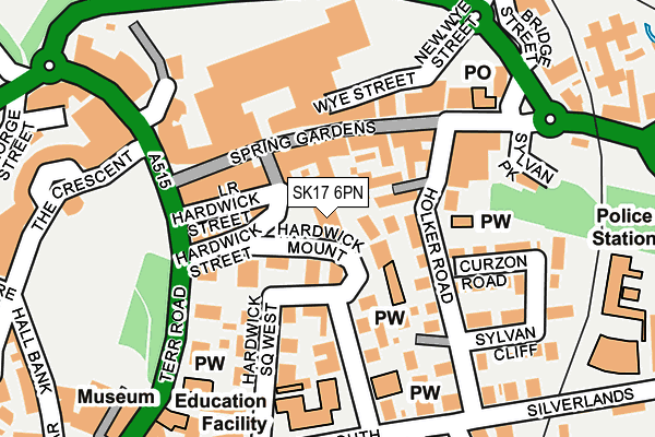 SK17 6PN map - OS OpenMap – Local (Ordnance Survey)