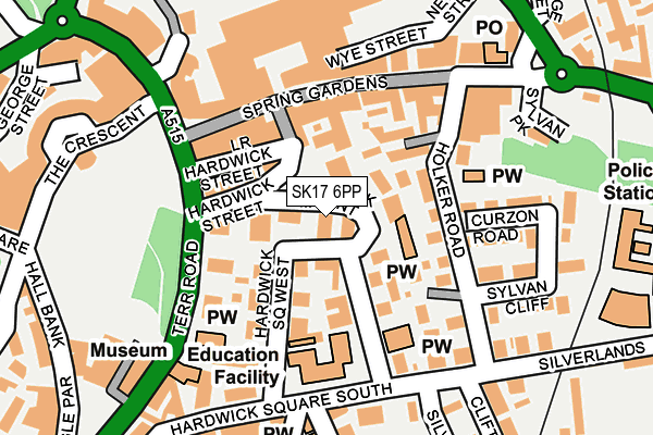 SK17 6PP map - OS OpenMap – Local (Ordnance Survey)