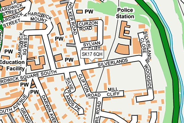 SK17 6QH map - OS OpenMap – Local (Ordnance Survey)