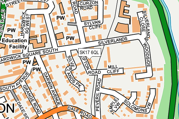 SK17 6QL map - OS OpenMap – Local (Ordnance Survey)