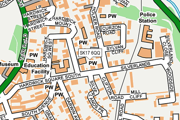SK17 6QQ map - OS OpenMap – Local (Ordnance Survey)
