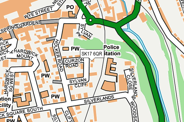 SK17 6QR map - OS OpenMap – Local (Ordnance Survey)