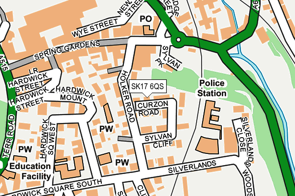 SK17 6QS map - OS OpenMap – Local (Ordnance Survey)