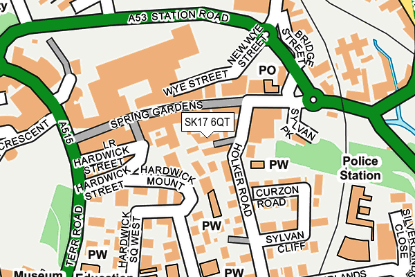 SK17 6QT map - OS OpenMap – Local (Ordnance Survey)