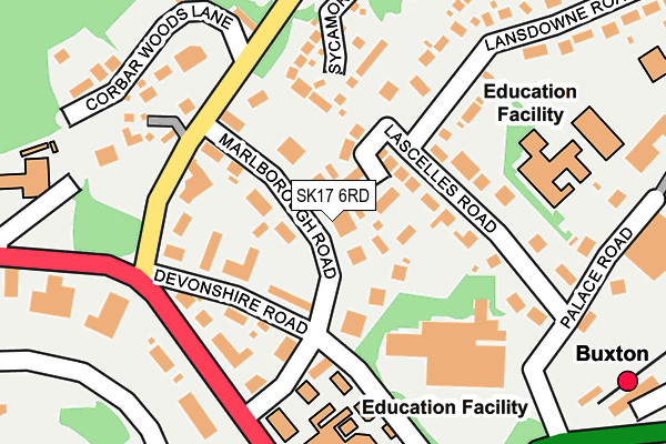SK17 6RD map - OS OpenMap – Local (Ordnance Survey)