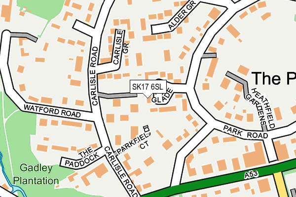 SK17 6SL map - OS OpenMap – Local (Ordnance Survey)