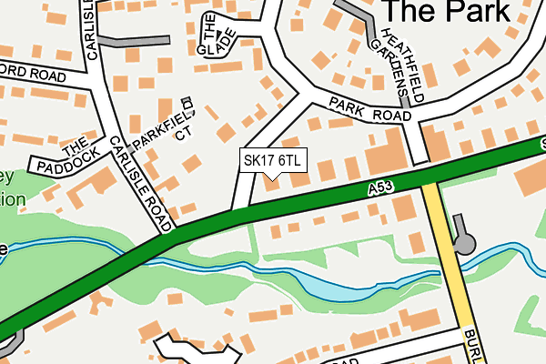 SK17 6TL map - OS OpenMap – Local (Ordnance Survey)
