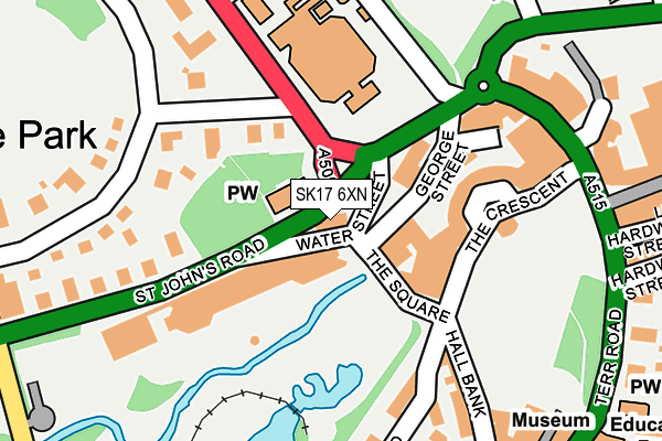 SK17 6XN map - OS OpenMap – Local (Ordnance Survey)