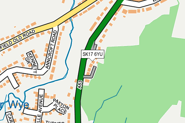 SK17 6YU map - OS OpenMap – Local (Ordnance Survey)