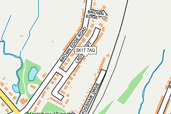 SK17 7AQ map - OS OpenMap – Local (Ordnance Survey)