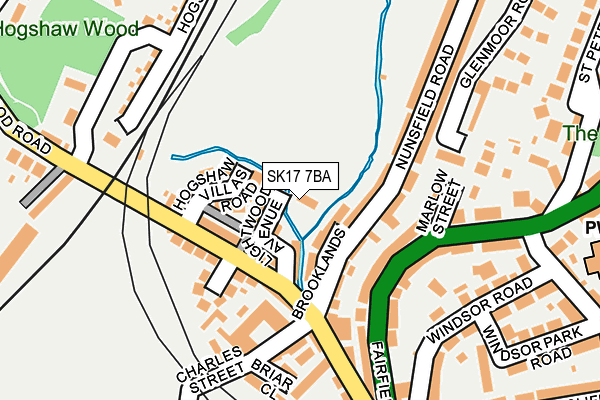 SK17 7BA map - OS OpenMap – Local (Ordnance Survey)